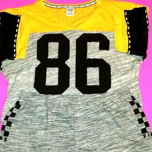 Victoria's Secret Pink Summer Set Brand New Yellow Grey Black Size Large